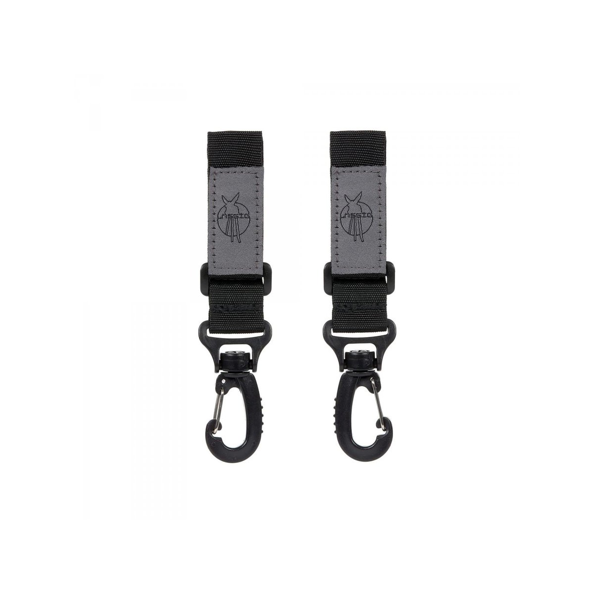 CAS Crochets attache Buggy 2 pc noir, LASSIG
