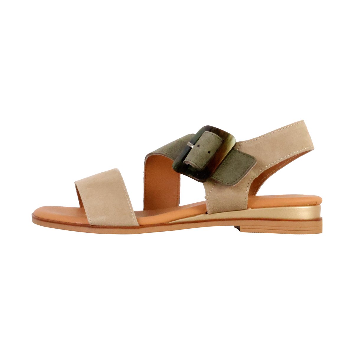 Sandales Cuir Alenoa sand/khaki, THE DIVINE FACTORY