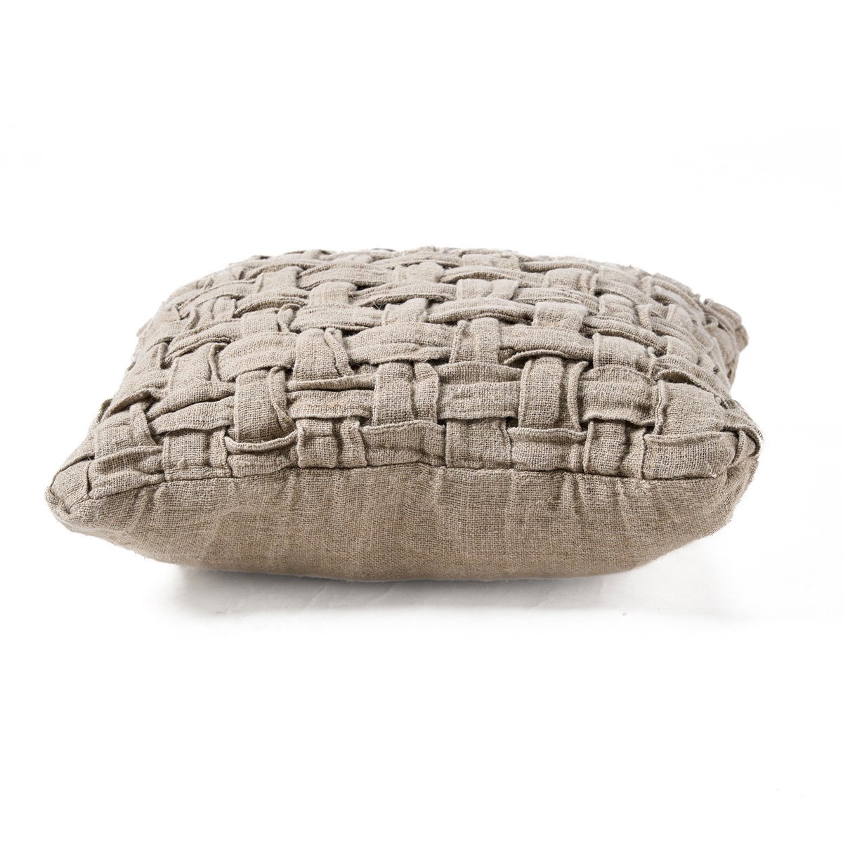 Housse de coussin en lin LINEN CROSIER beige sable, BAZAR BIZAR