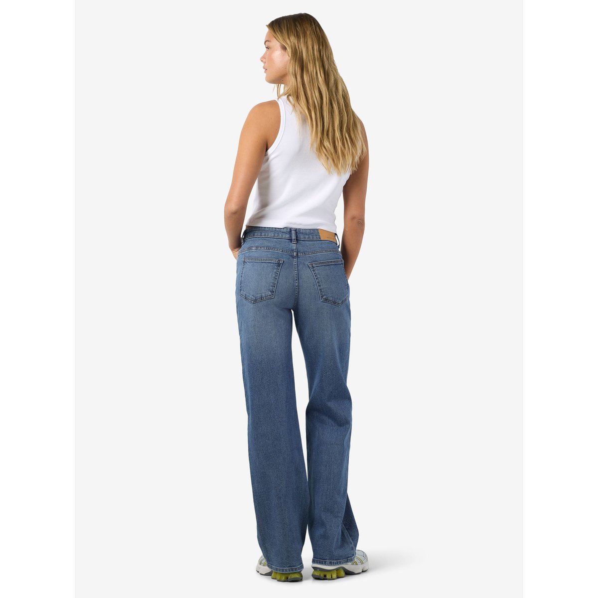 Jean Droit bleu - medium blue denim1, NOISY MAY