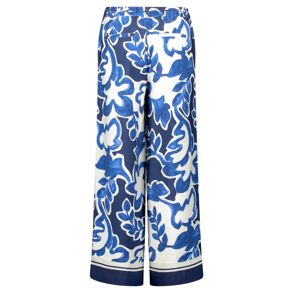 Pantalon à enfiler à imprimé blanc/bleu, BETTY & CO