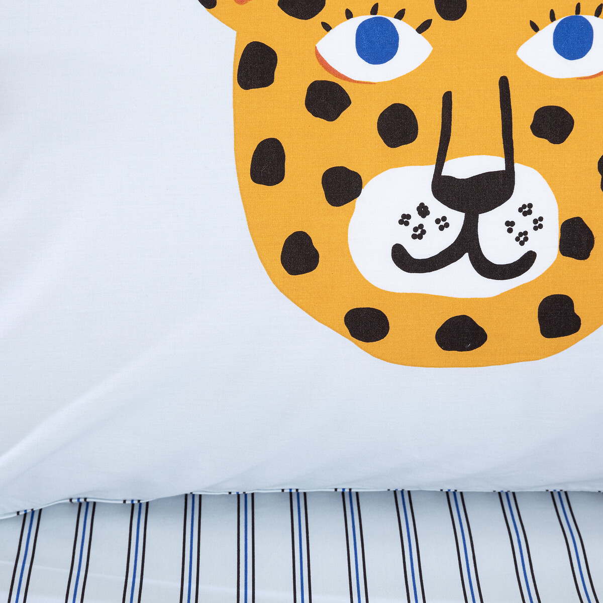 Taie d'oreiller bébé, en percale de coton, imprimé animaux, PETITE SAVANE imprimé animal, LA REDOUTE INTERIEURS