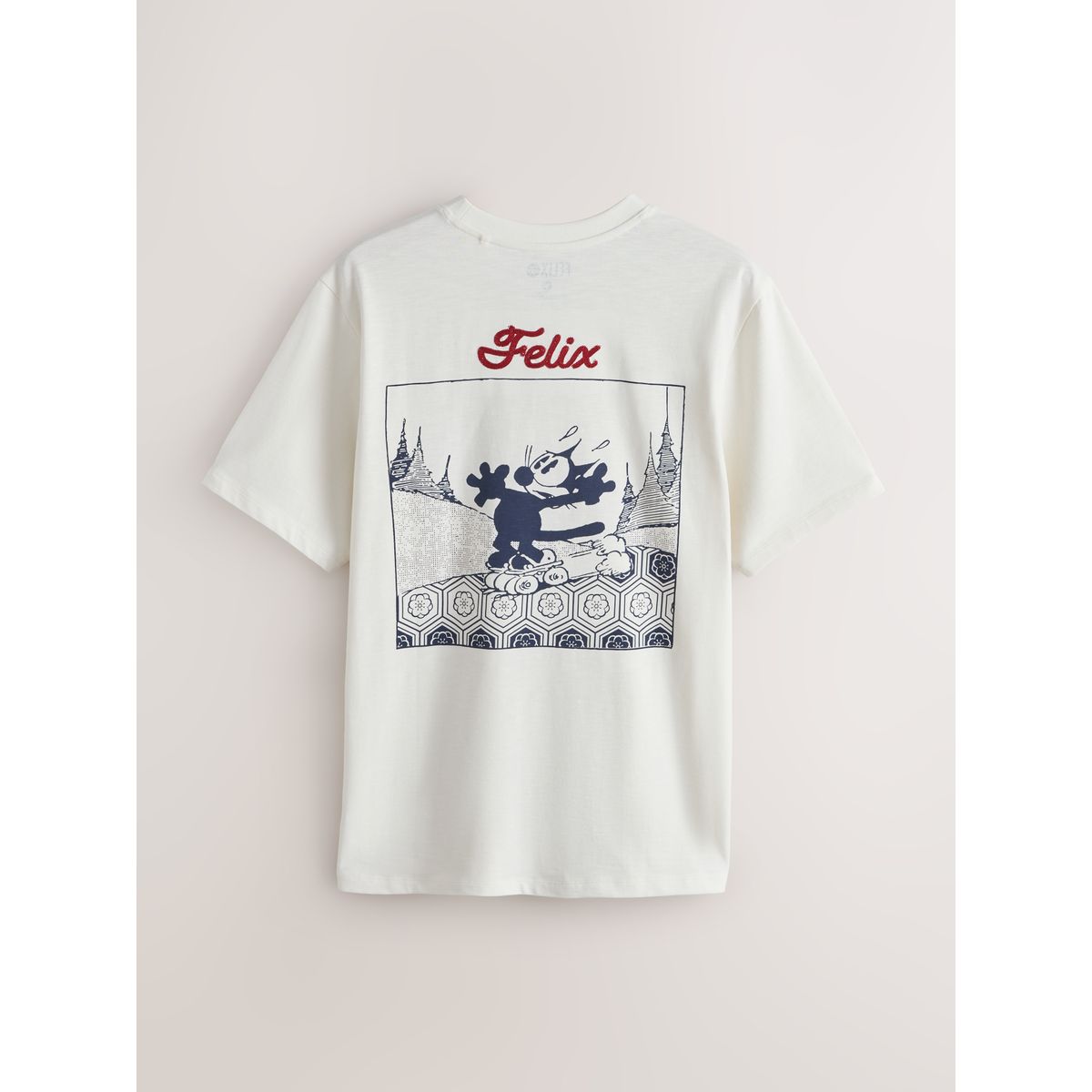 Pyjama à manches courtes et imprimé felix bleu marine / blanc, NEXT