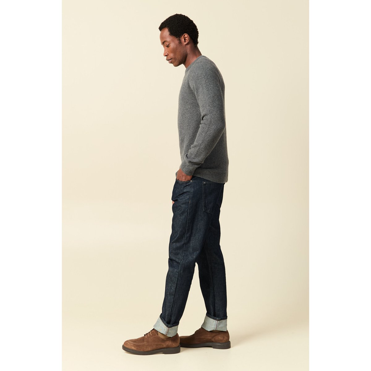 Pull manches longues gris foncé, BONOBO