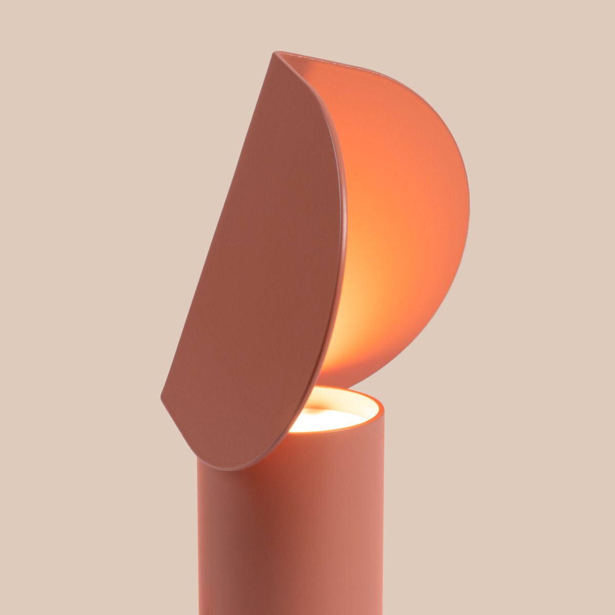 Lampe de bureau Aluminium Pêche LED 1 Biscuit pêche, EDEN