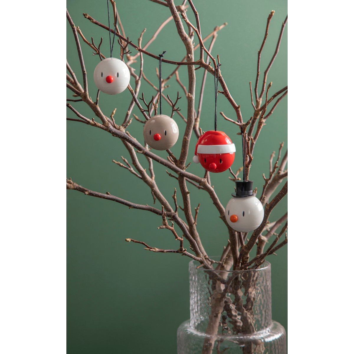 Décoration de Noël à suspendre PÈRE NOËL BUMBLE rouge, HOPTIMIST