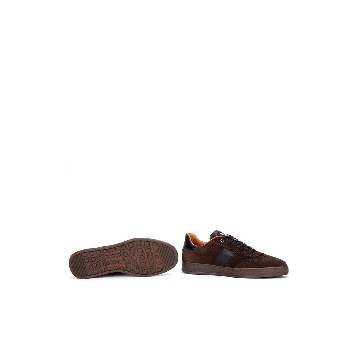 Baskets cuir Seaford darkbrown, MARTINELLI