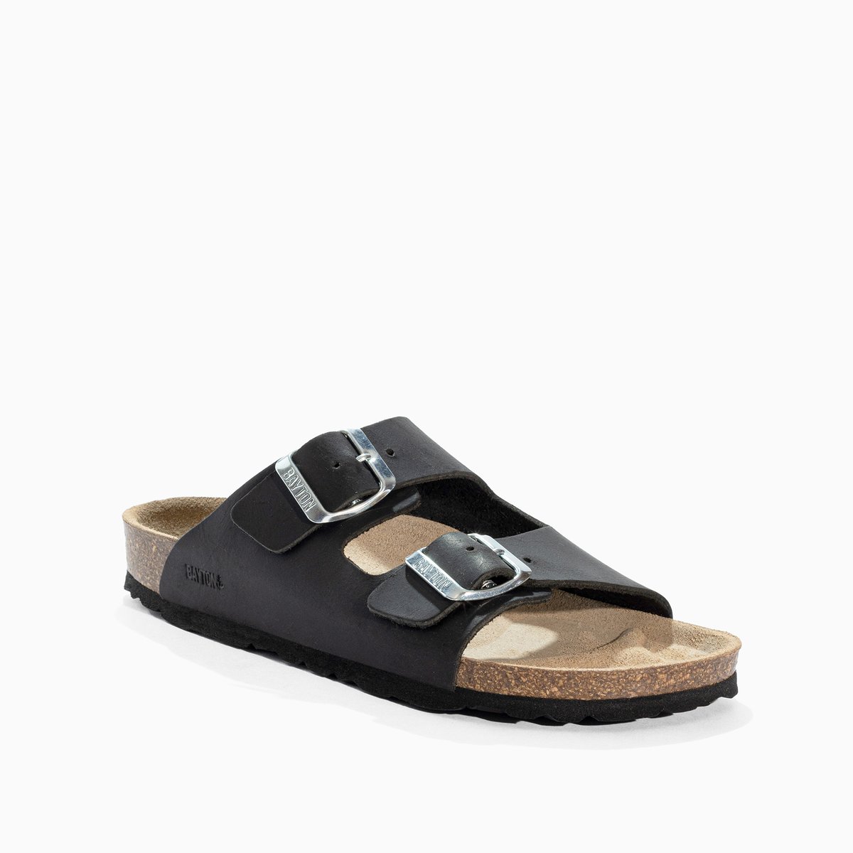 Sandales en cuir ATLAS noir, BAYTON