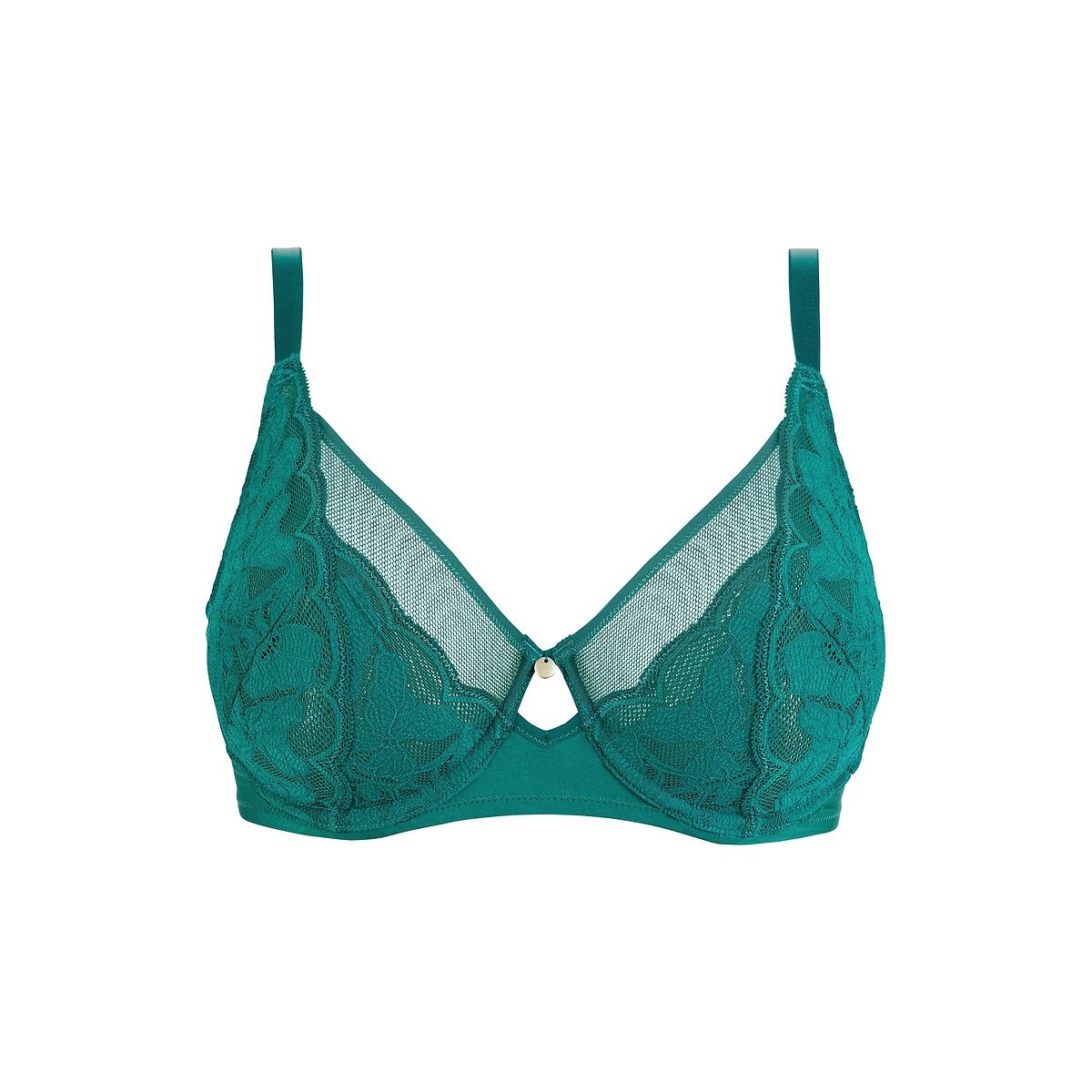Soutien gorge avec armatures Romance vert emeraude, SANS COMPLEXE