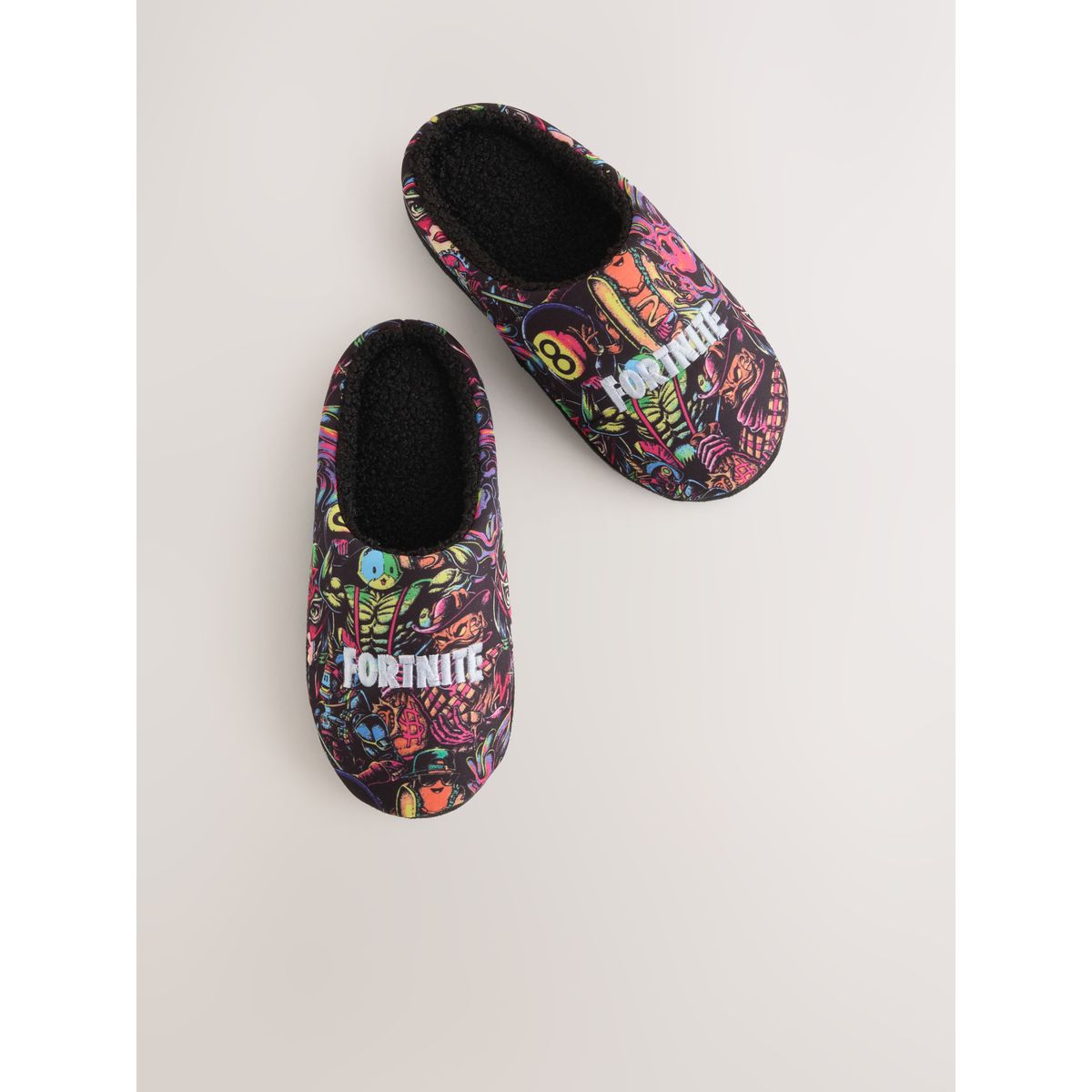 Mules chaussons fortnite noir, NEXT