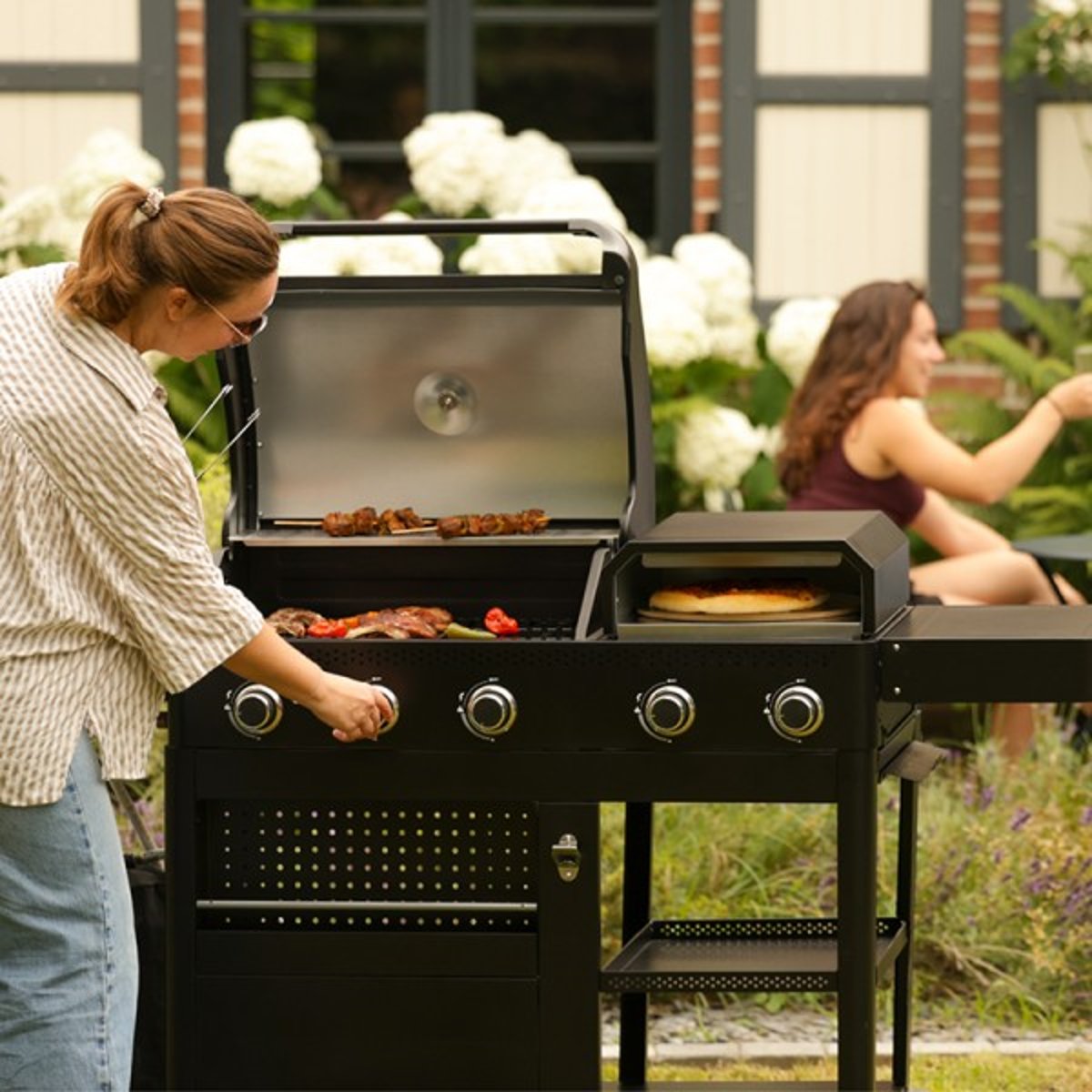 Barbecue à gaz 3 en 1 : Flamy noir, COOK IN GARDEN