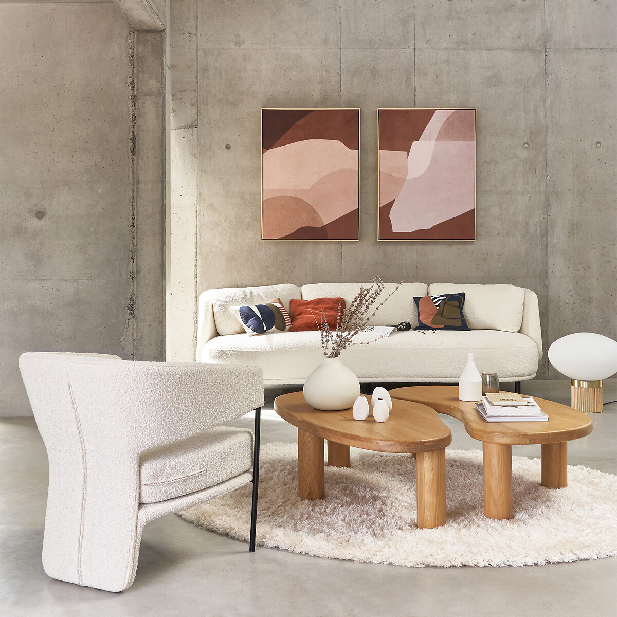 Emilia 70 X 100cm Printed Canvas multi-coloured, LA REDOUTE INTERIEURS