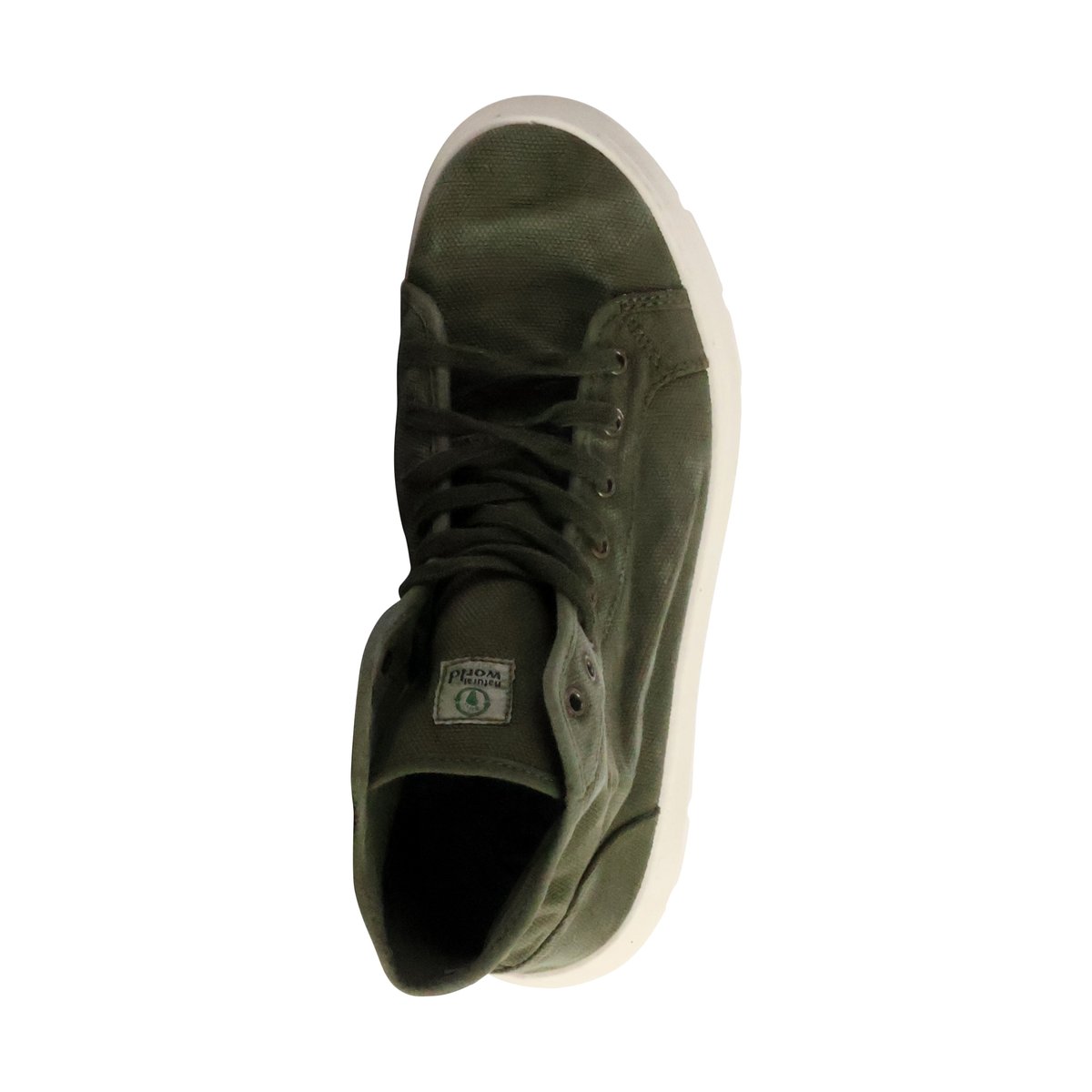 Basket Montante à Lacets Bota Enzimatica kaki enz, NATURAL WORLD