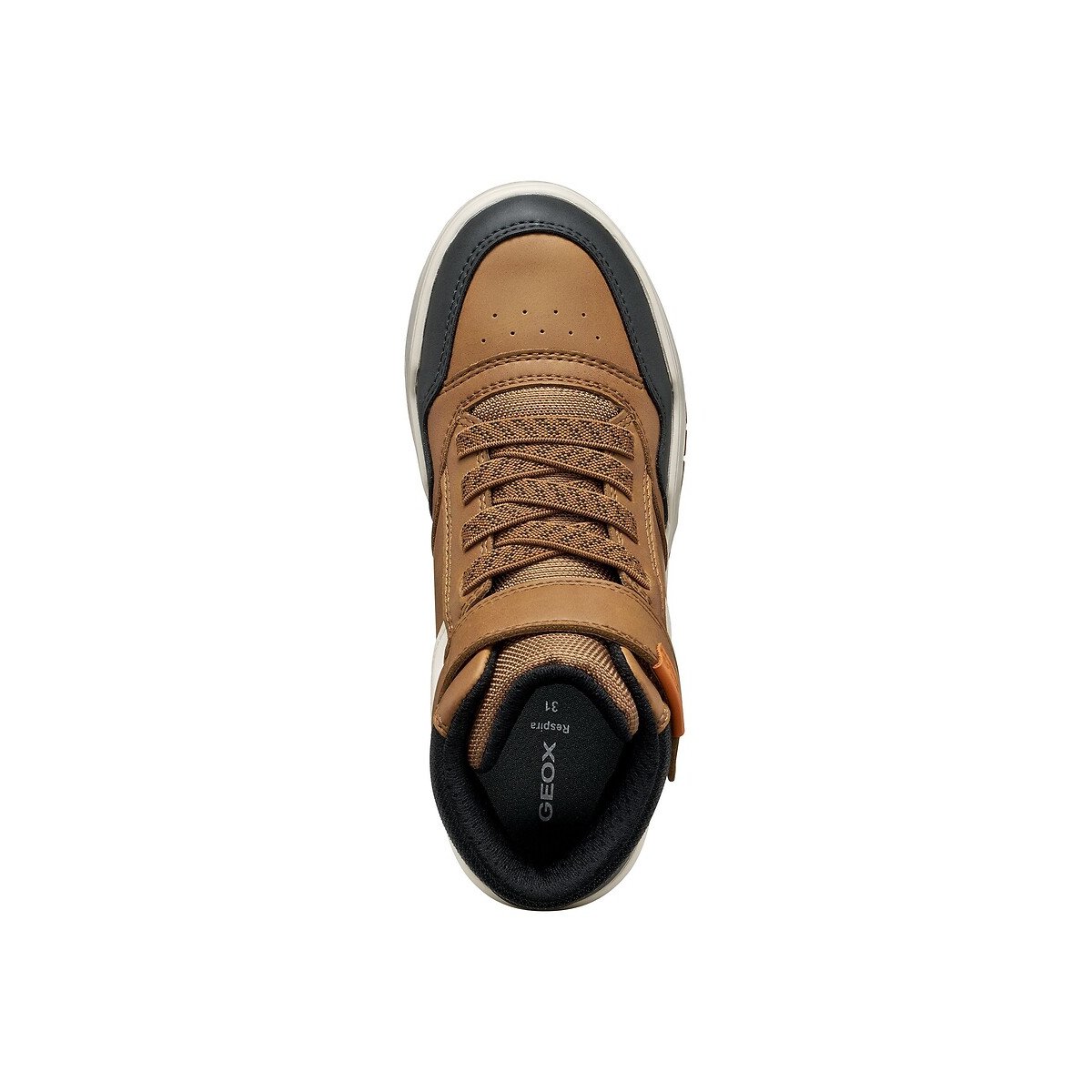 Baskets montantes respirantes, PERTH marron, GEOX