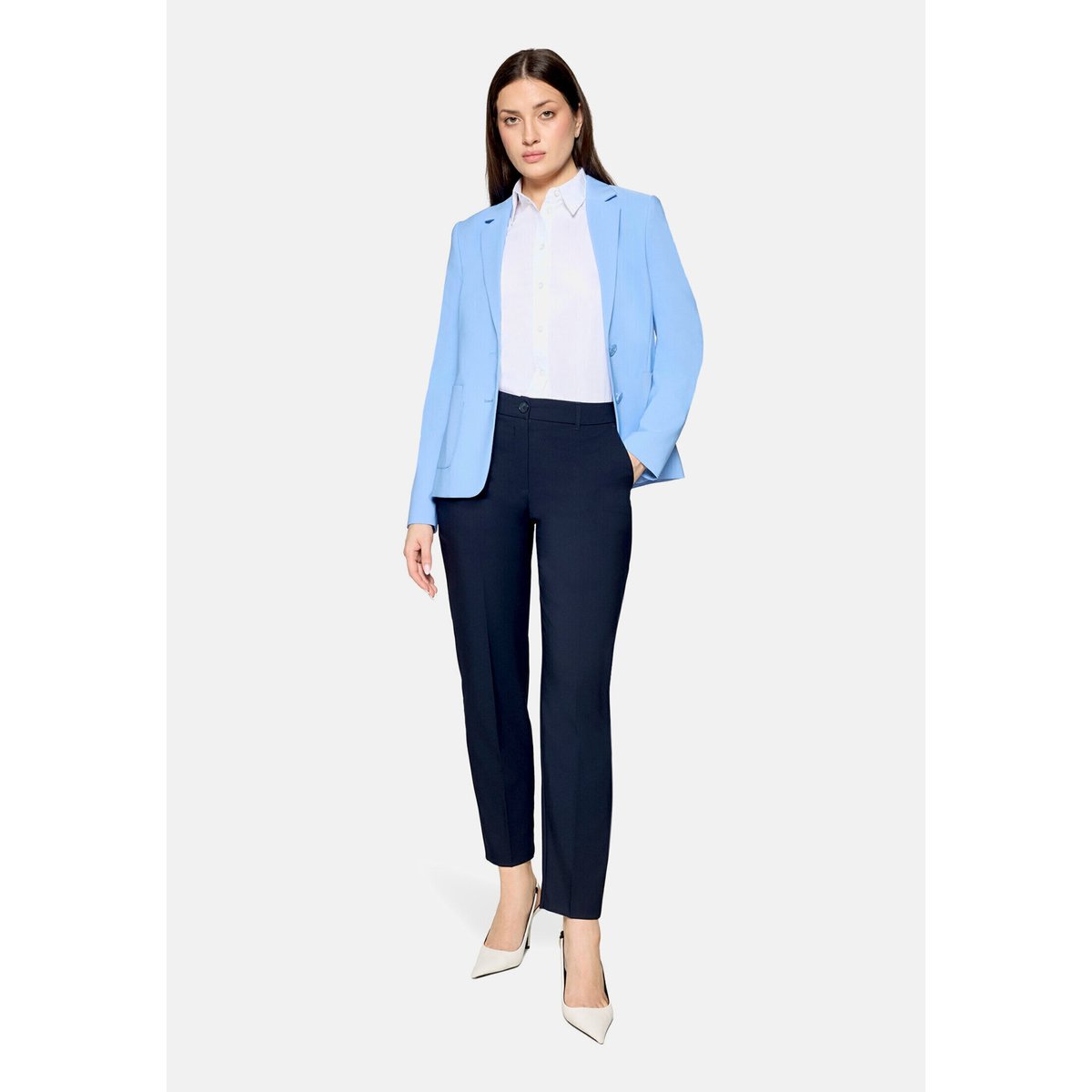Veste blazer à manches longues azurine, BETTY BARCLAY
