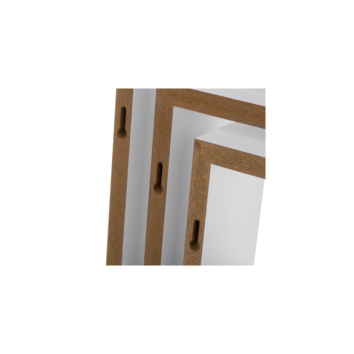 Set de 3 Étagères Murales en Bois MDF Blanc - 25x25x9cm blanc, WADIGA