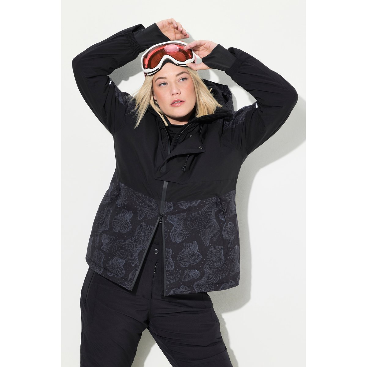 Veste technique HYPRAR, tissu imperméable noir, ULLA POPKEN