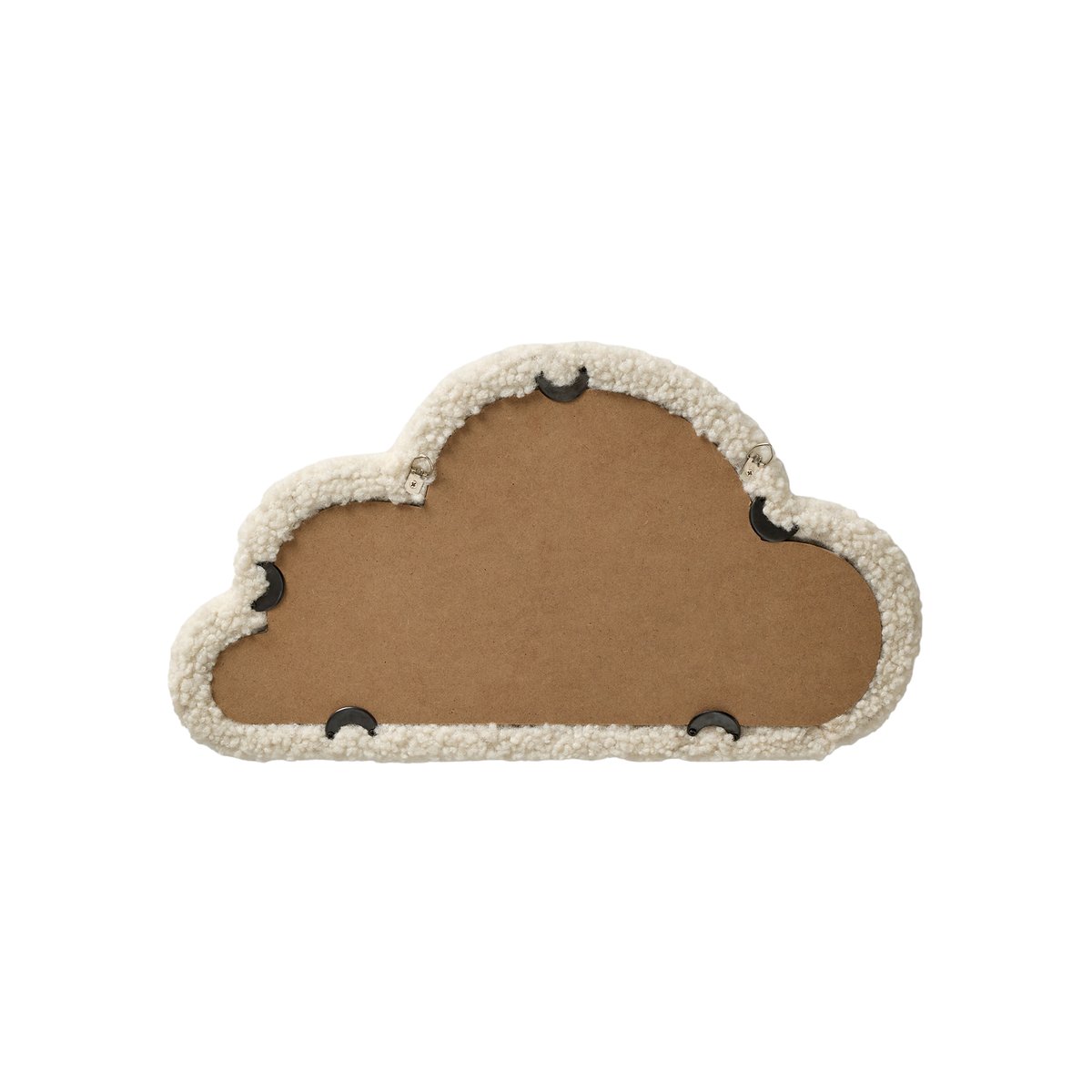 Miroir Nuage en sherpa beige, VERTBAUDET