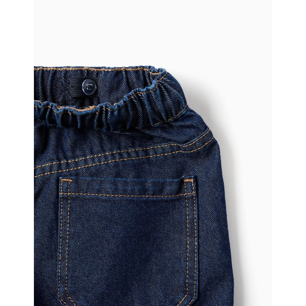 Jean baggy cargo avec cordon de serrage bleu foncé, ZIPPY