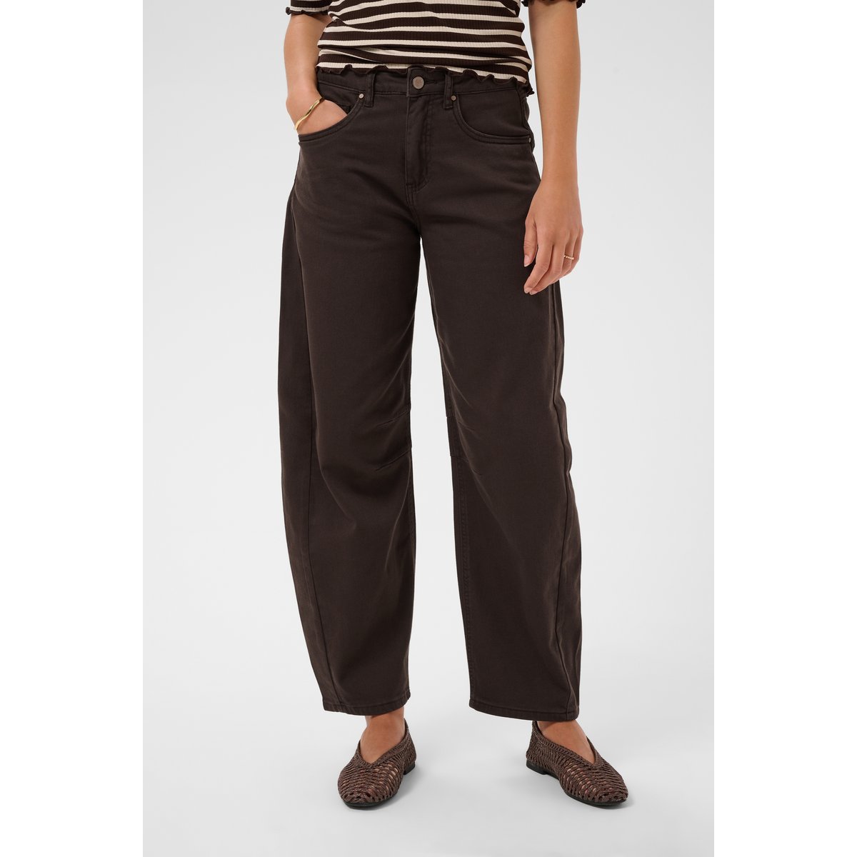Jeans marron java, CREAM