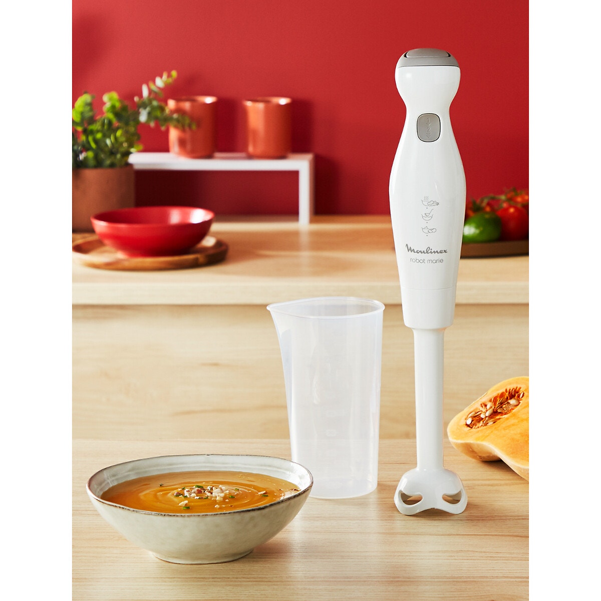 Mixeur plongeant Robot Marie DDG25110 blanc, MOULINEX