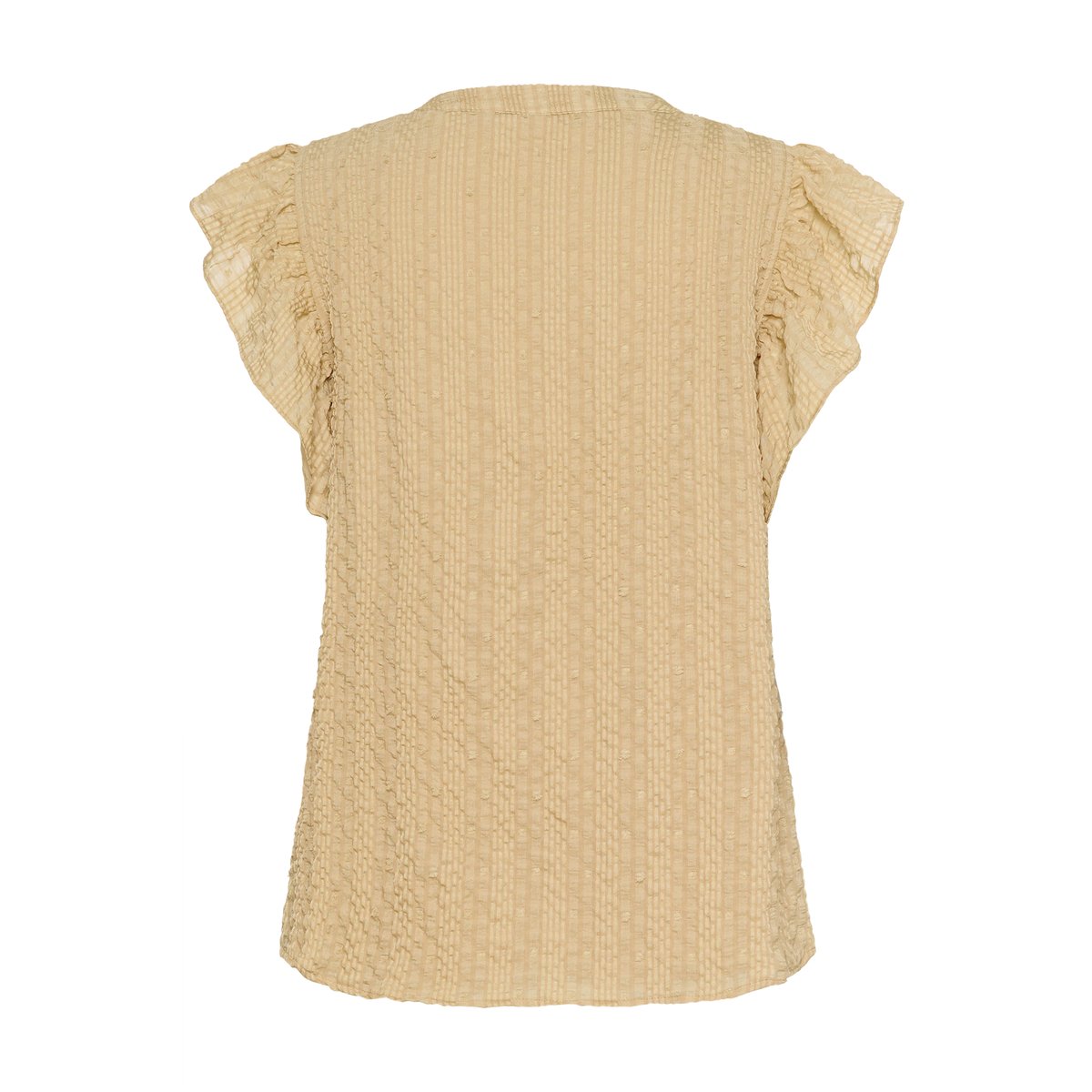 Blouse à manches courtes beige dune, CULTURE