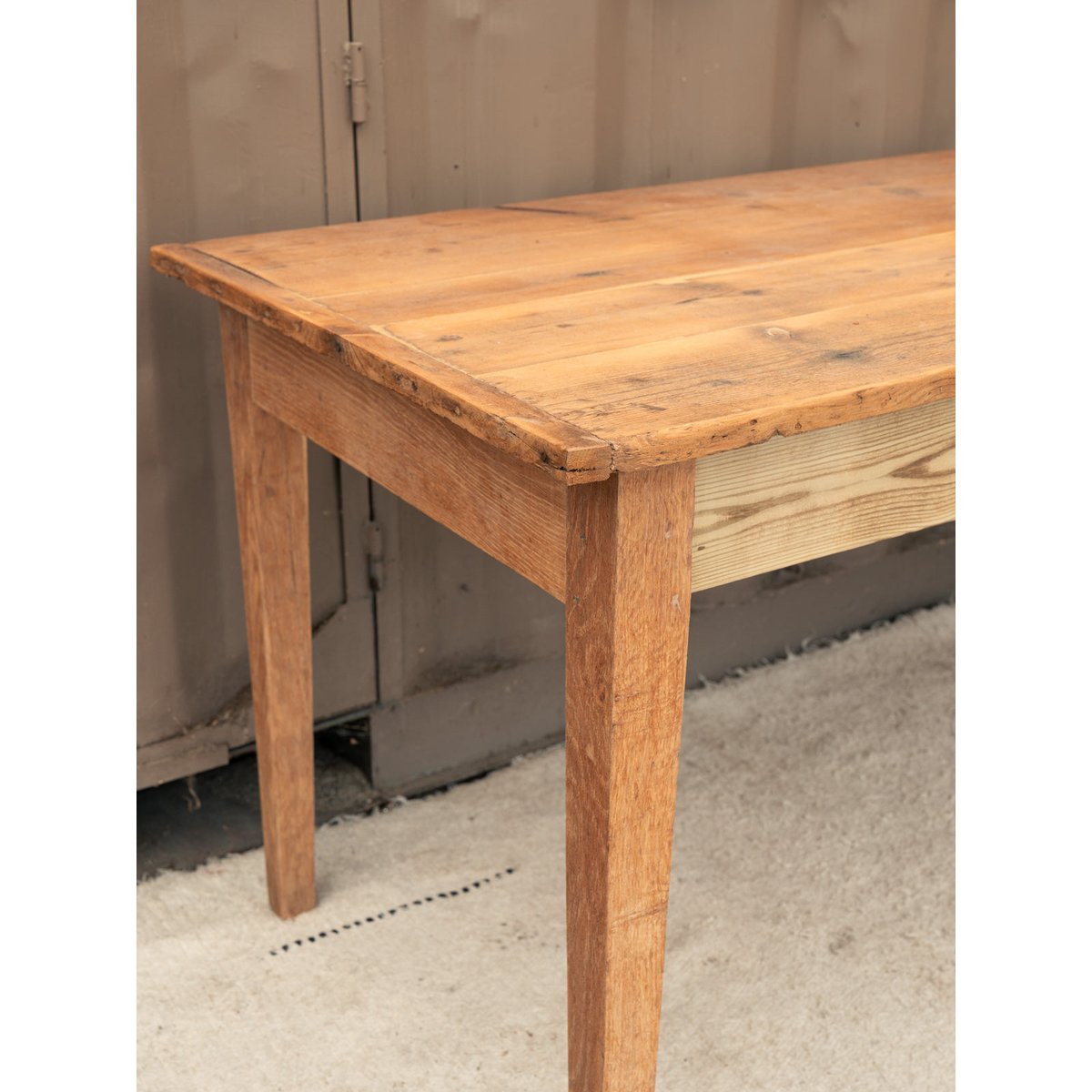 Table à manger de ferme en bois Romy N°1587 - Bon état bois clair, DEBONGOUT