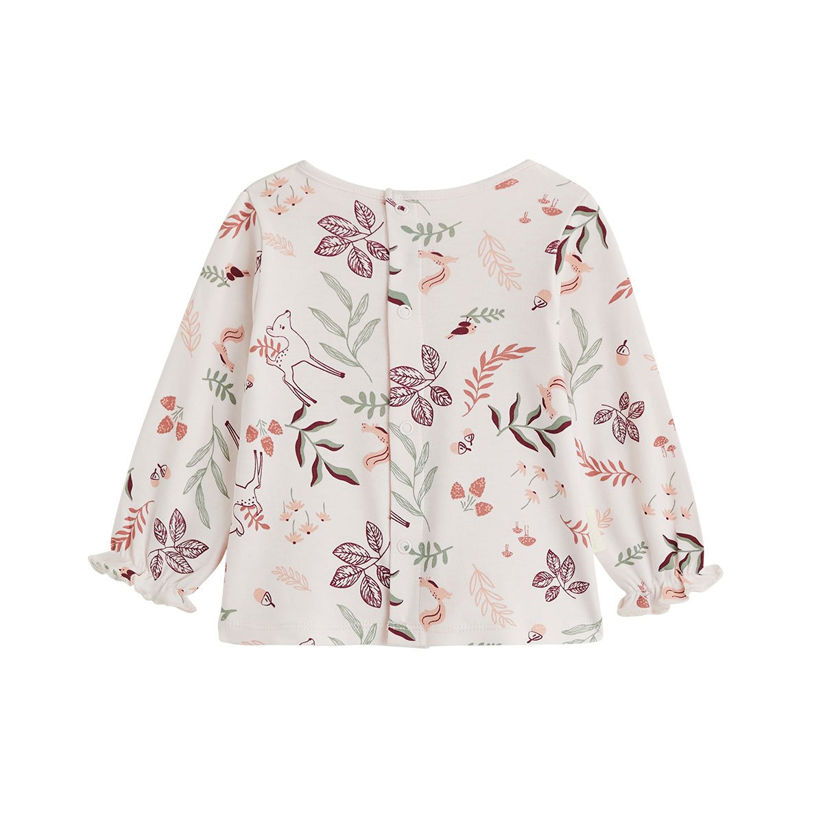 Ensemble robe bébé en velours côtelé, t-shirt et collant Evie rose, PETIT BEGUIN
