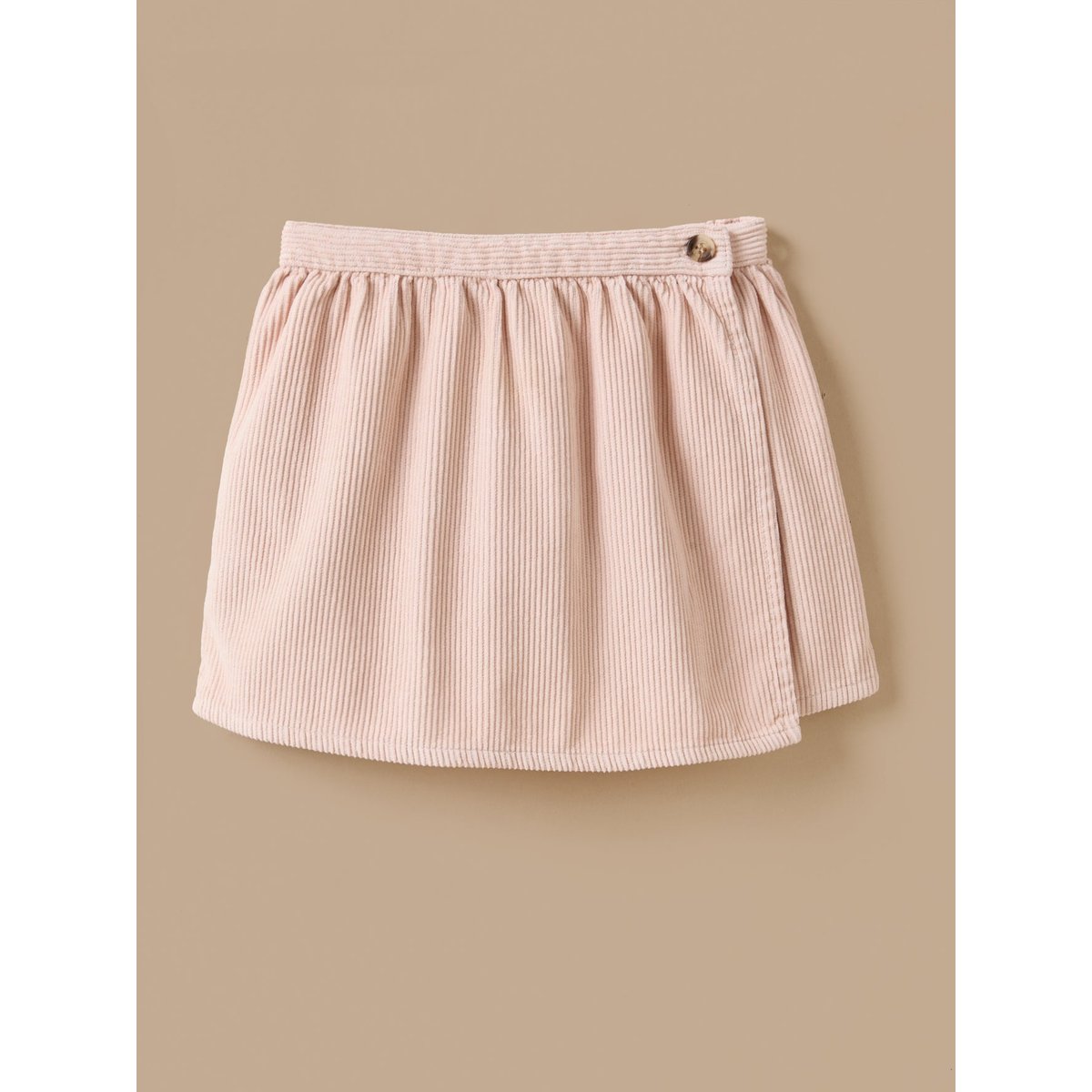 Jupe short en velours rose poudre, CYRILLUS