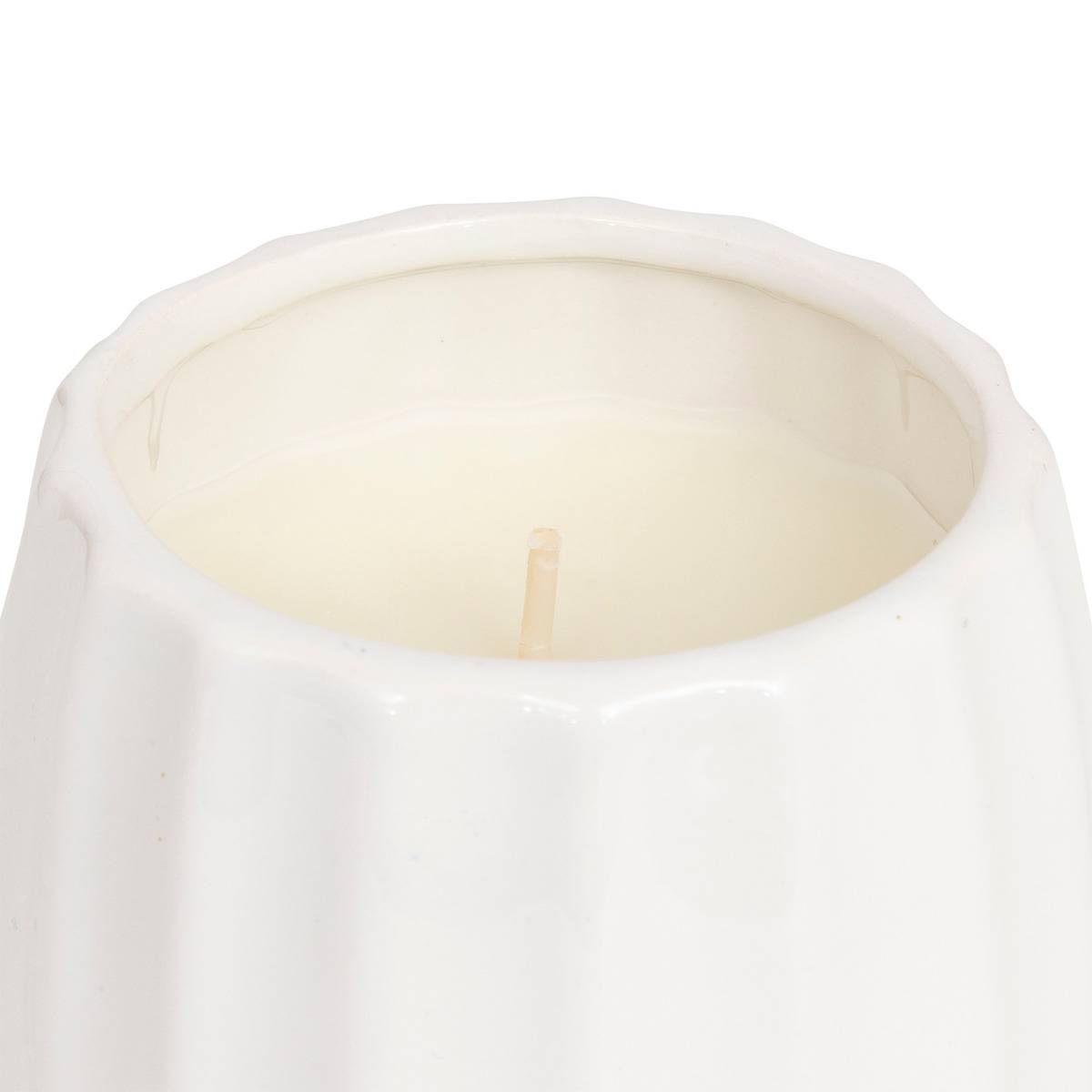 Bougie parfumée champignon céramique 150 g blanc froid, FEERIC LIGHTS & CHRISTMAS