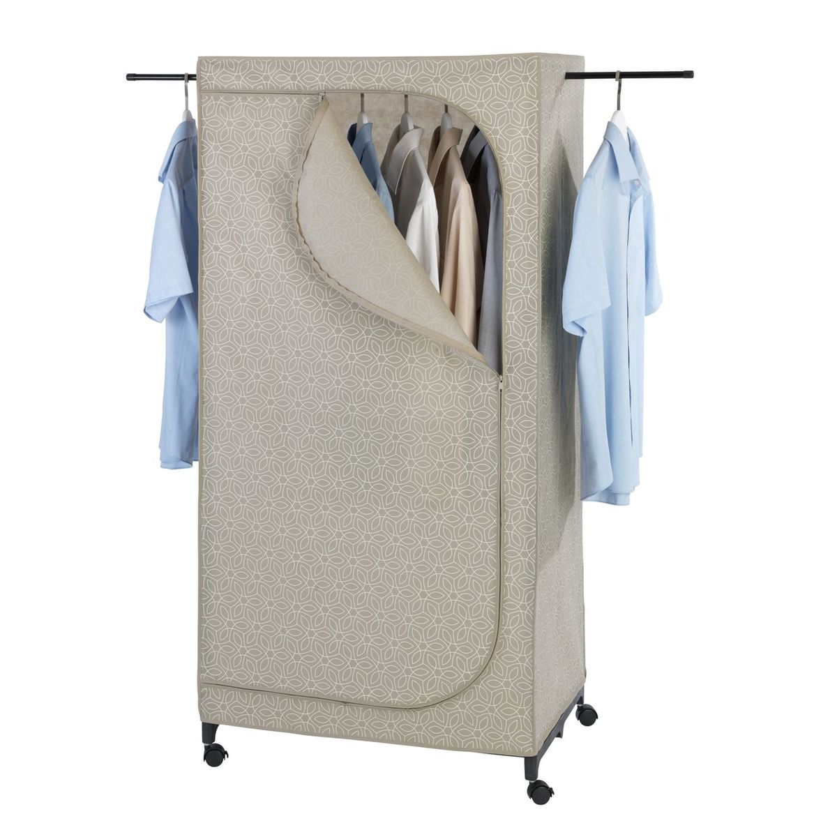 Armoire Penderie Tissu Balance taupe, WENKO