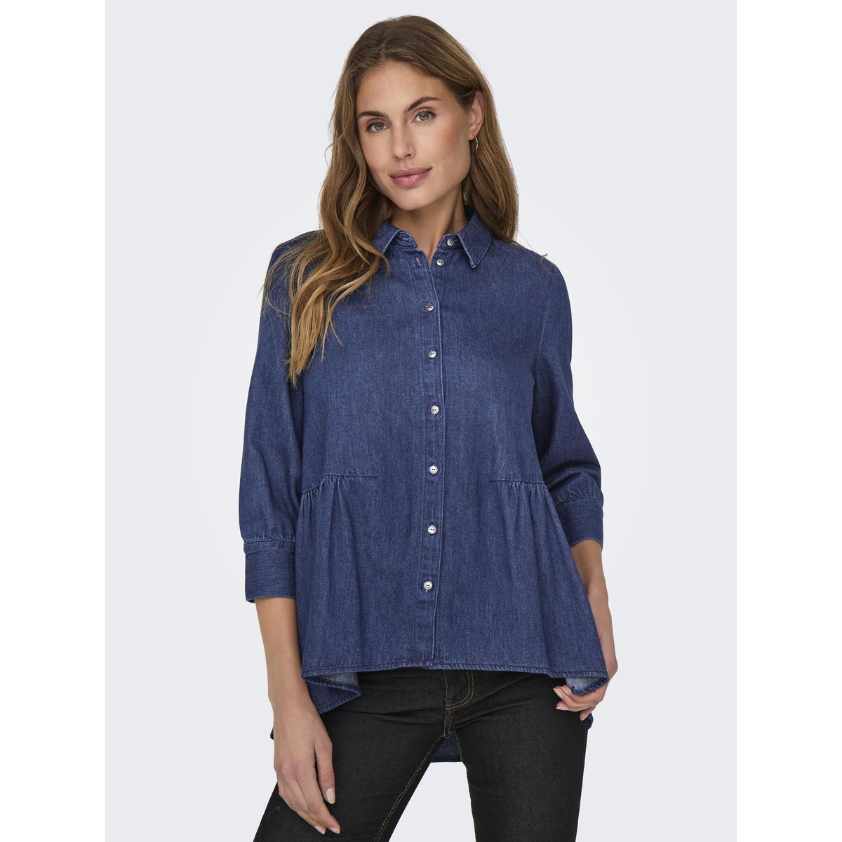 Chemise En Denim dark blue denim, ONLY