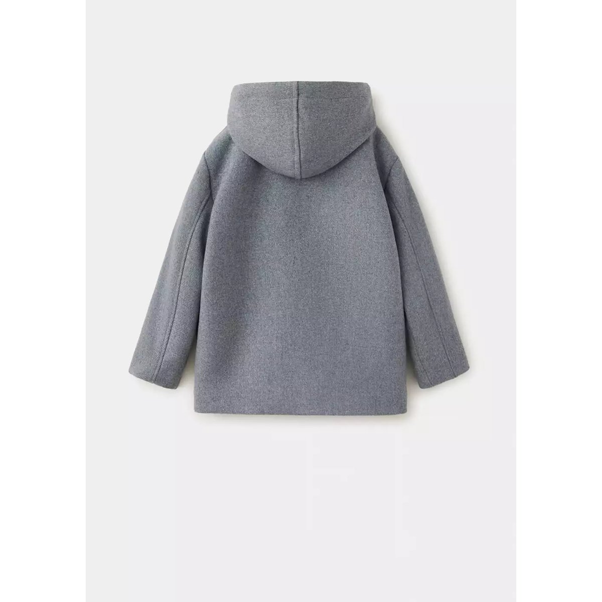 Manteau en drap imitation mouton gris, MANGO BABY