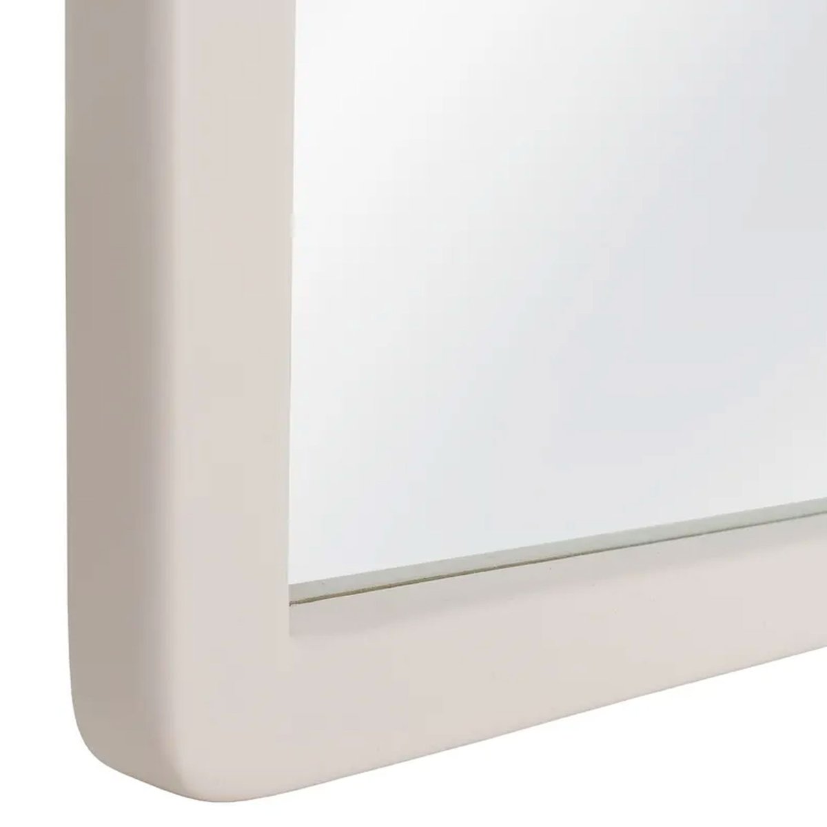 Grand miroir rectangulaire en bois blanc cassé 80x3x180cm blanc, WADIGA