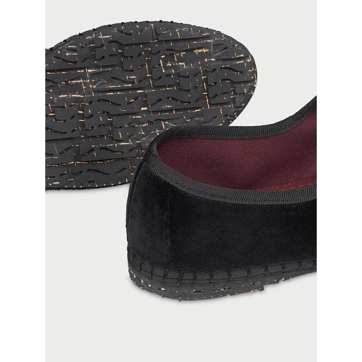 Ballerine Mary-Jane in velluto Antonia nero/nero, FLABELUS