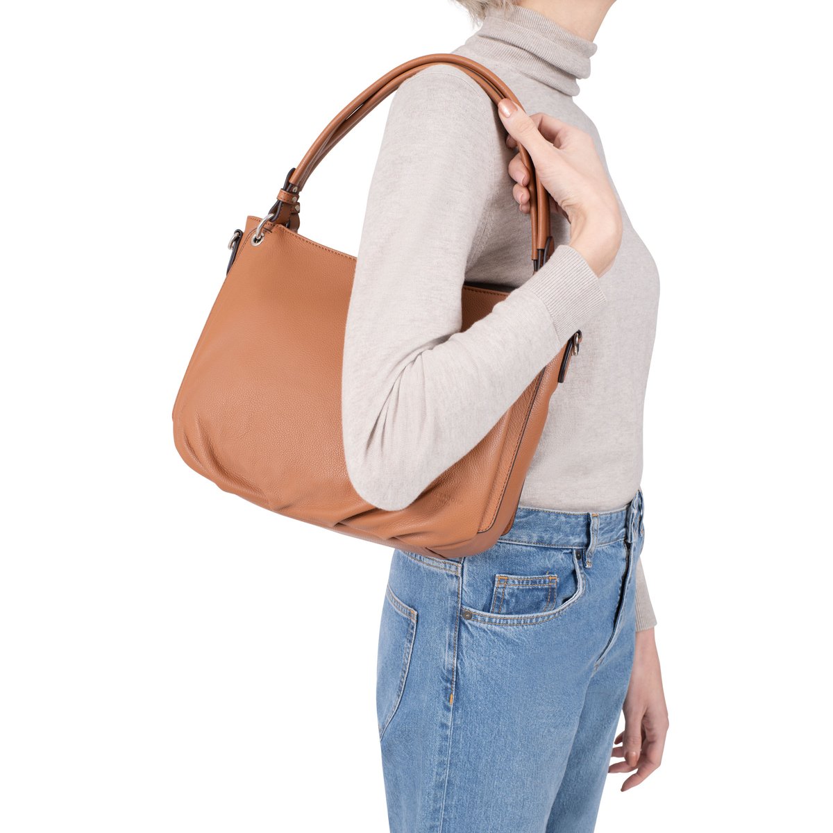 Besace CONFORT bleu marine, HEXAGONA