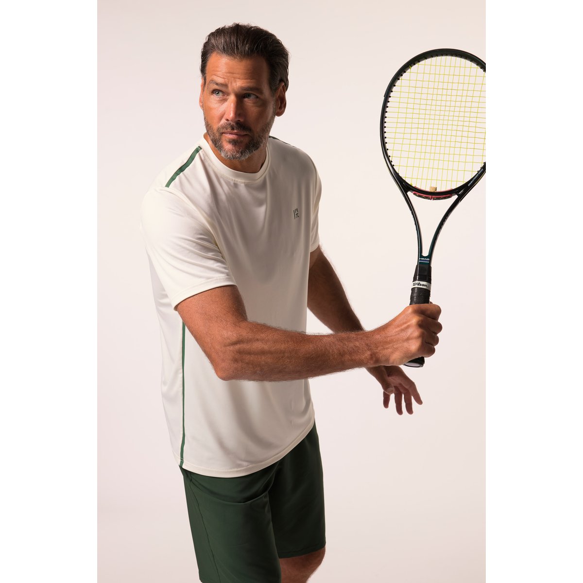 T-shirt technique spécial tennis blanc cassé, JP1880