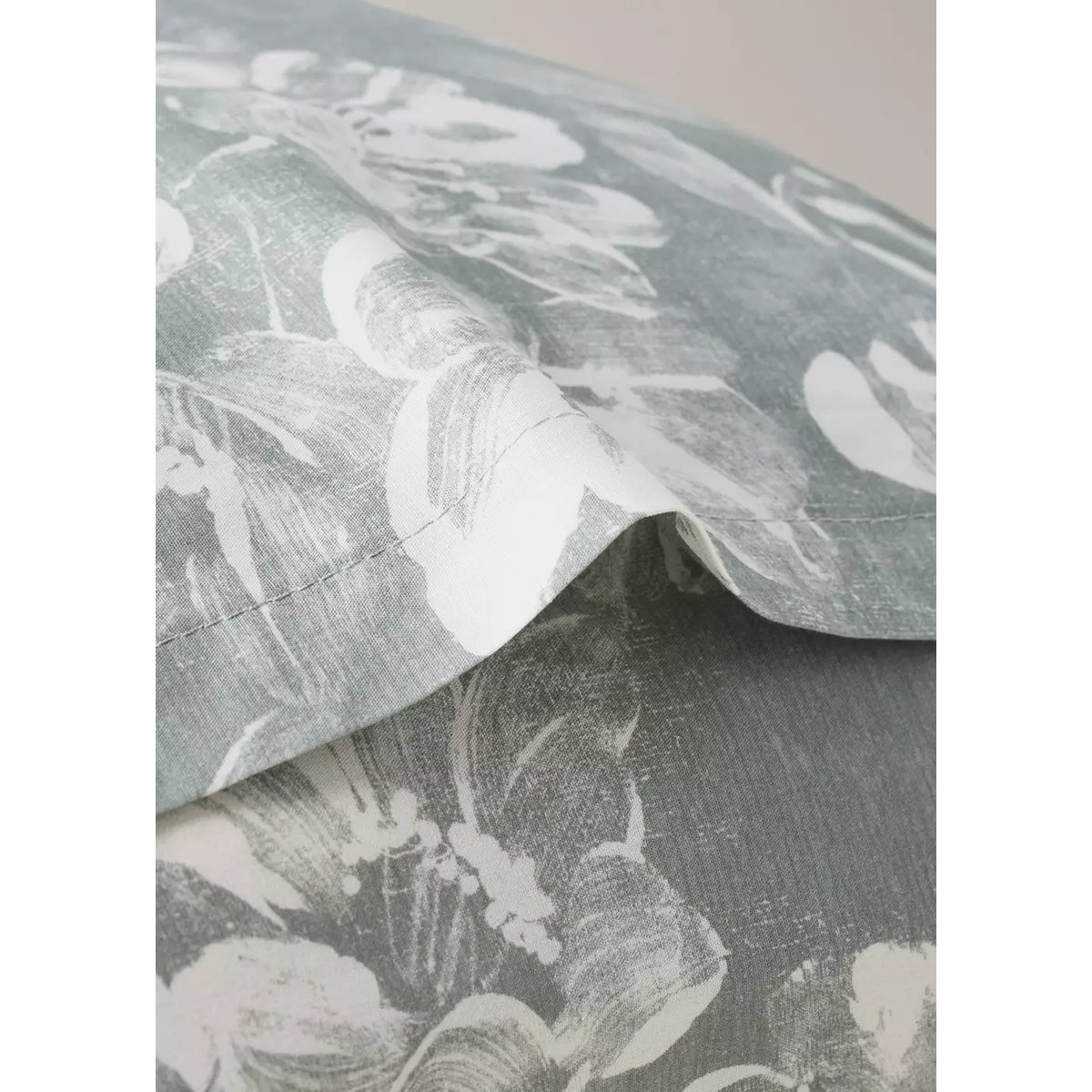 Lot de 2 taies d’oreiller en coton à fleurs 50 × 75 cm vert moyen, MANGO HOME