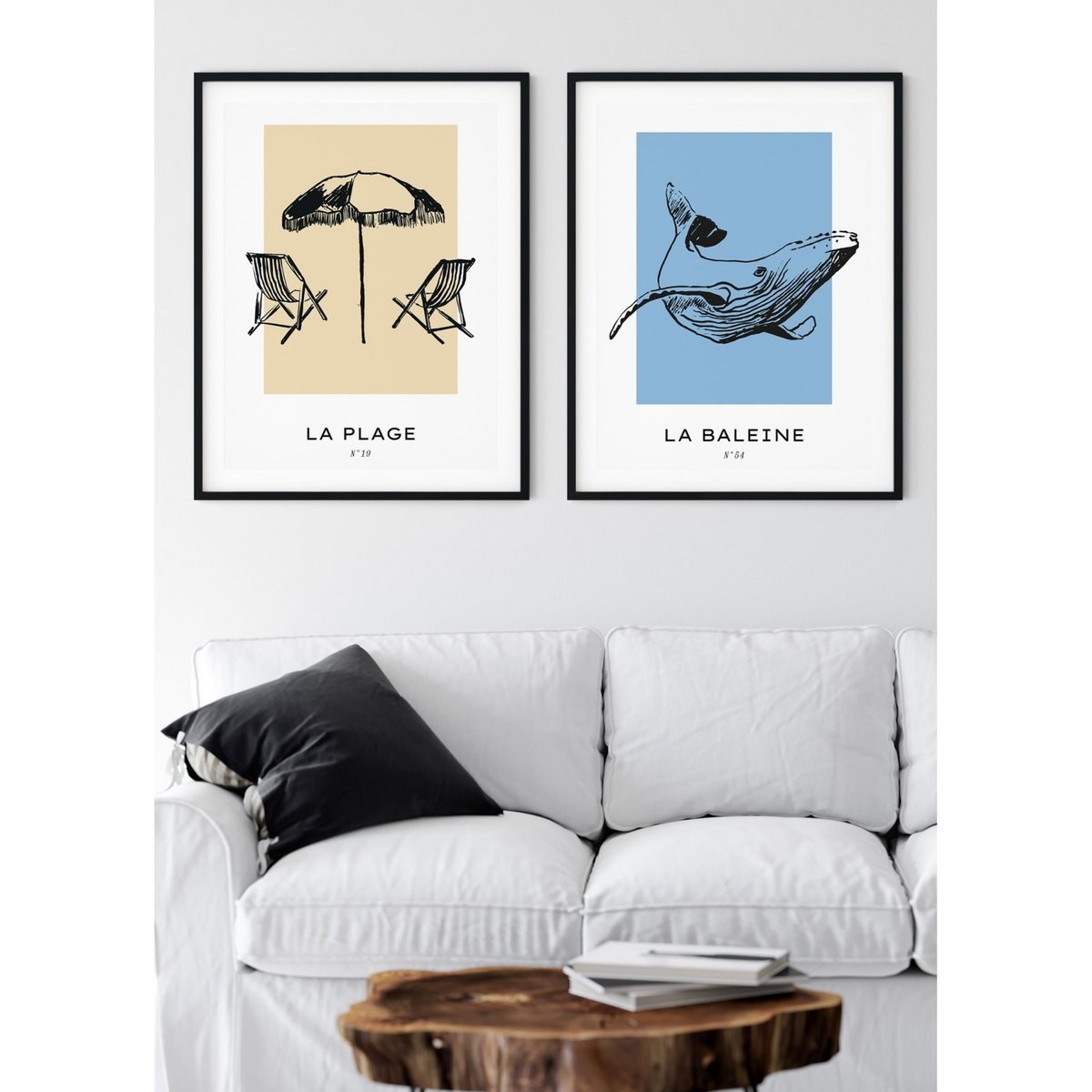 Affiche La plage blanc, L'AFFICHERIE