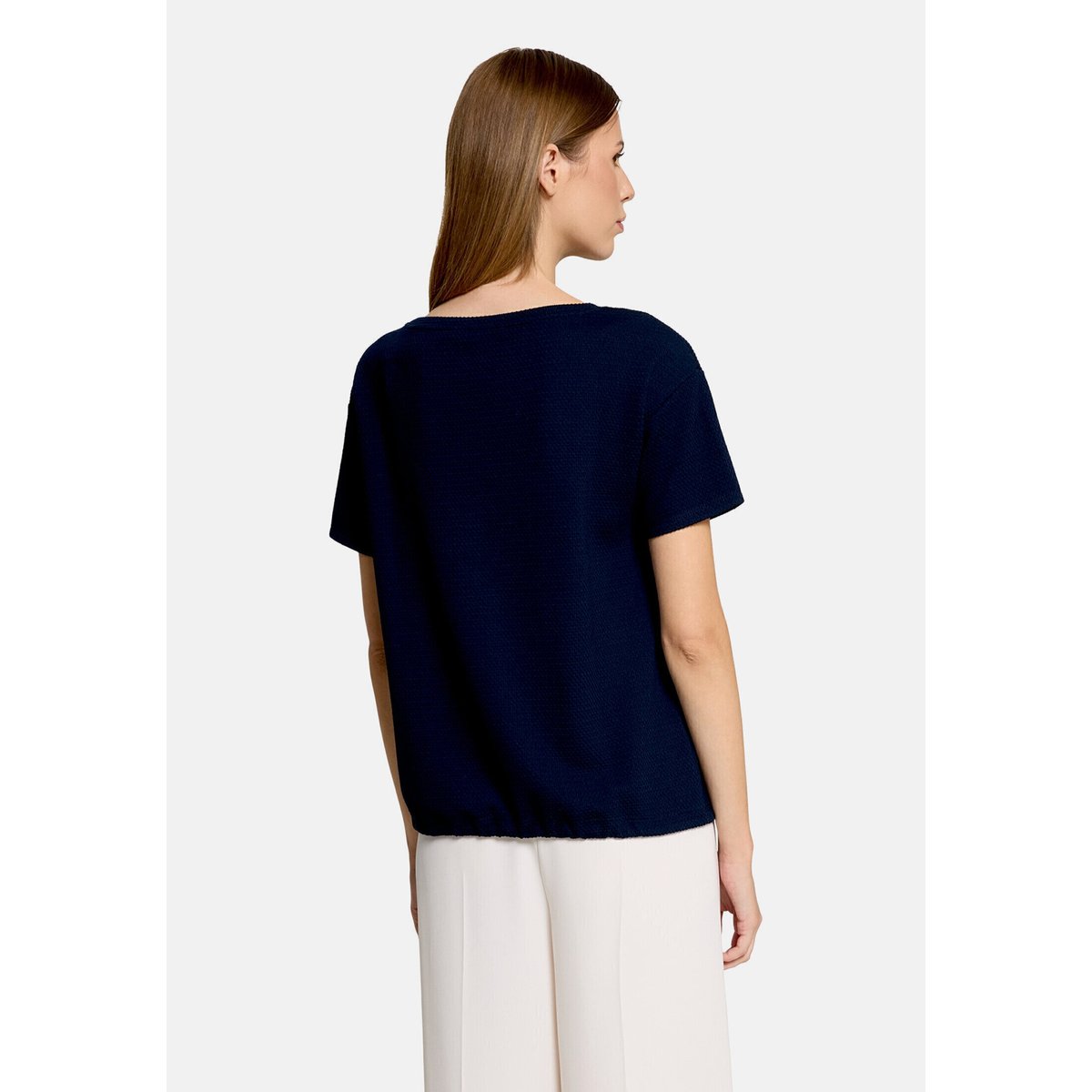 T-shirt façon blouse à cordon coulissant sous tunnel dark sky, BETTY BARCLAY