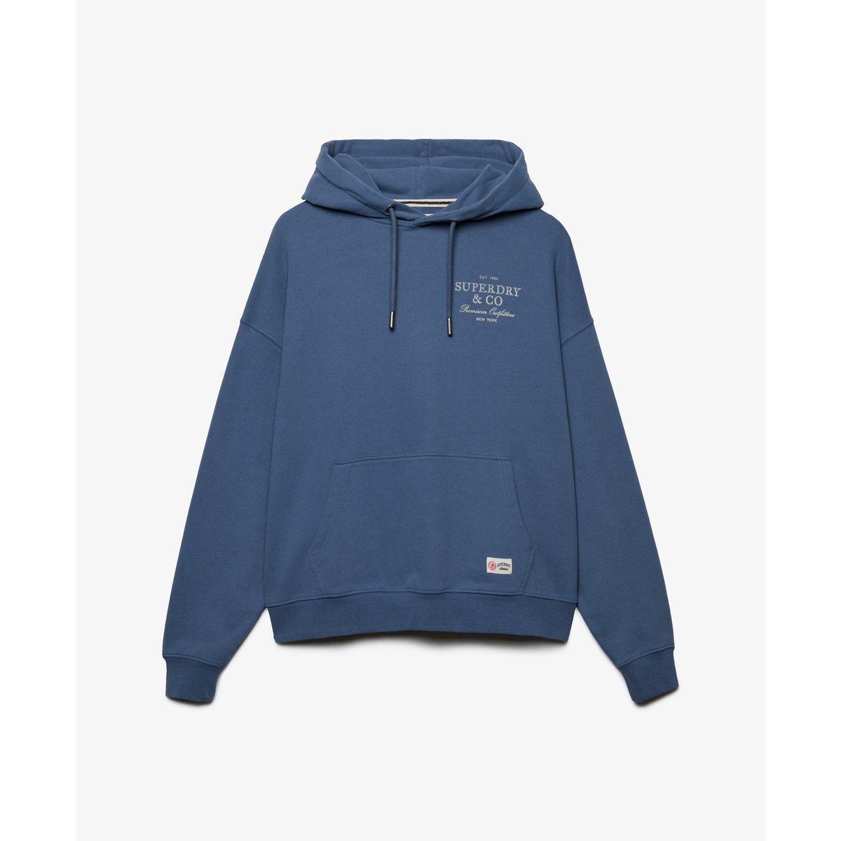Sweat à capuche Luxe Casual Coupe Décontractée indigo vintage, SUPERDRY