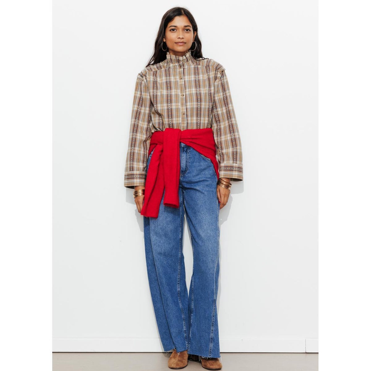 Chemise à carreaux carreaux multicolores, PROMOD