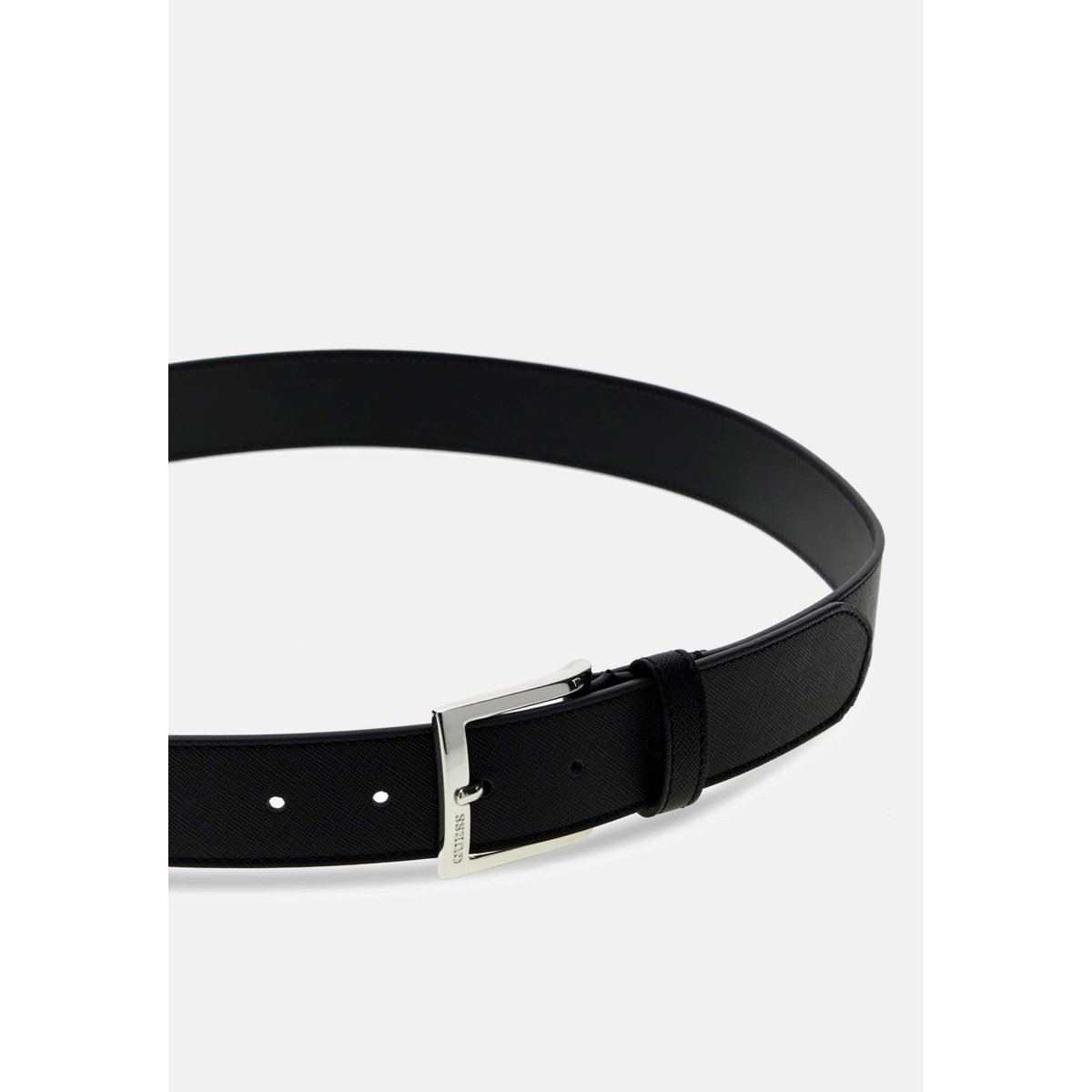 Ceinture En Cuir Véritable noir, GUESS