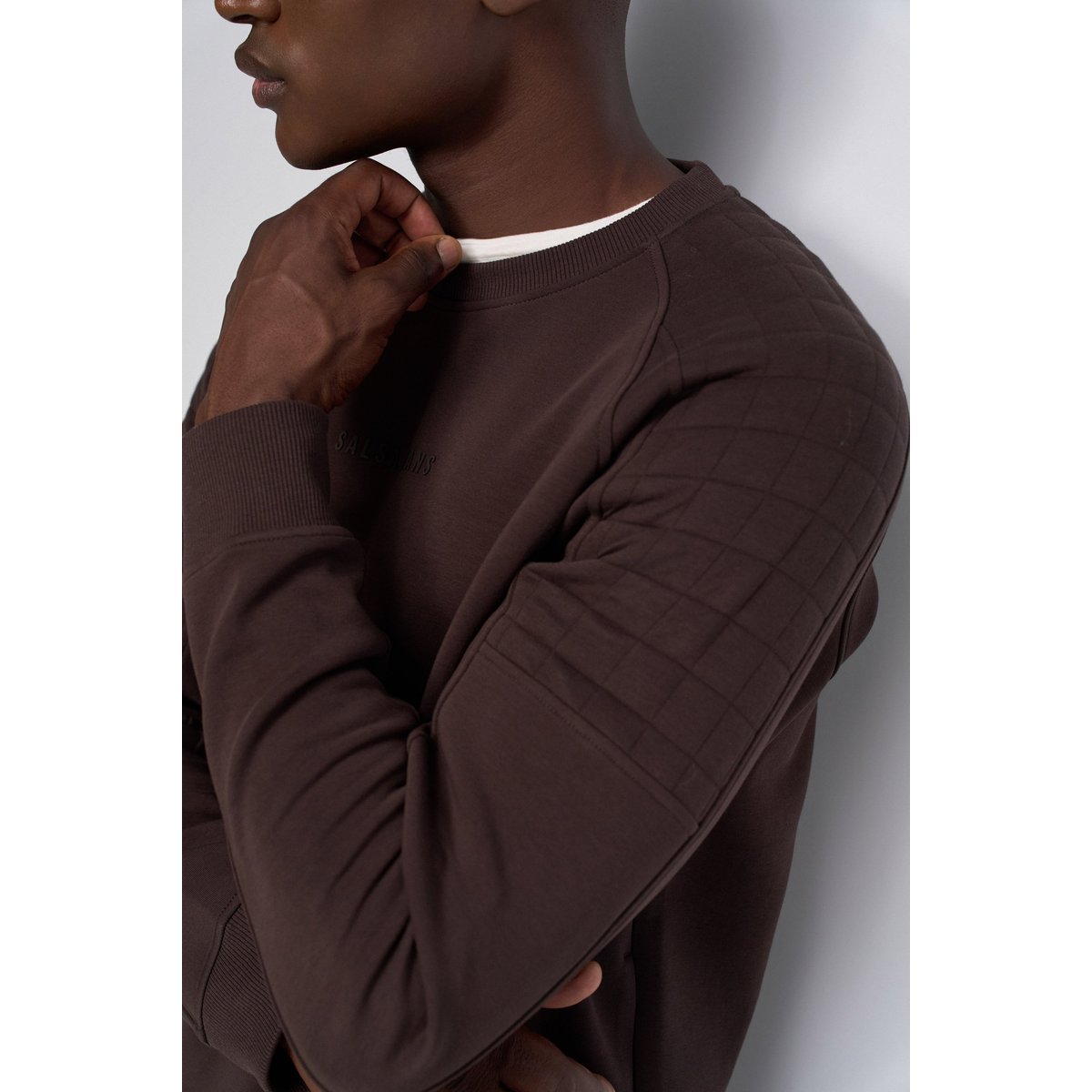 SWEATSHIRT AVEC BRANDING marron, SALSA JEANS