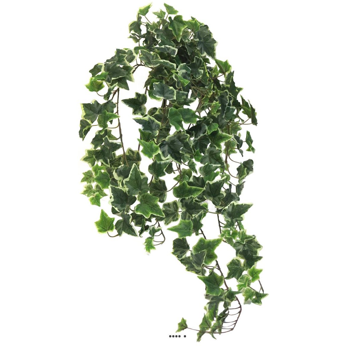 Lierre artificiel en chute 259 feuilles L 100 blanc-vert, ARTIFICIELLES