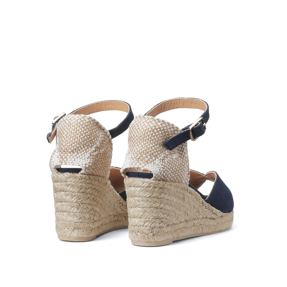 Espadrillas con zeppa Bianca blu, CASTANER