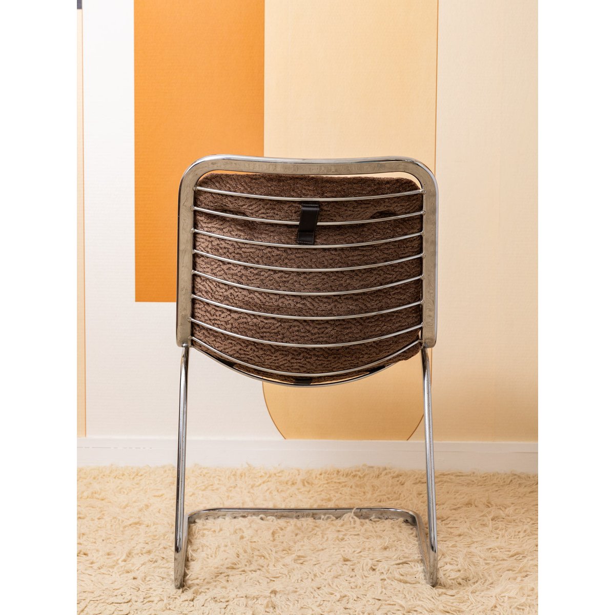 Lot de deux chaises design Alma N°1993 - Bon état argenté, DEBONGOUT