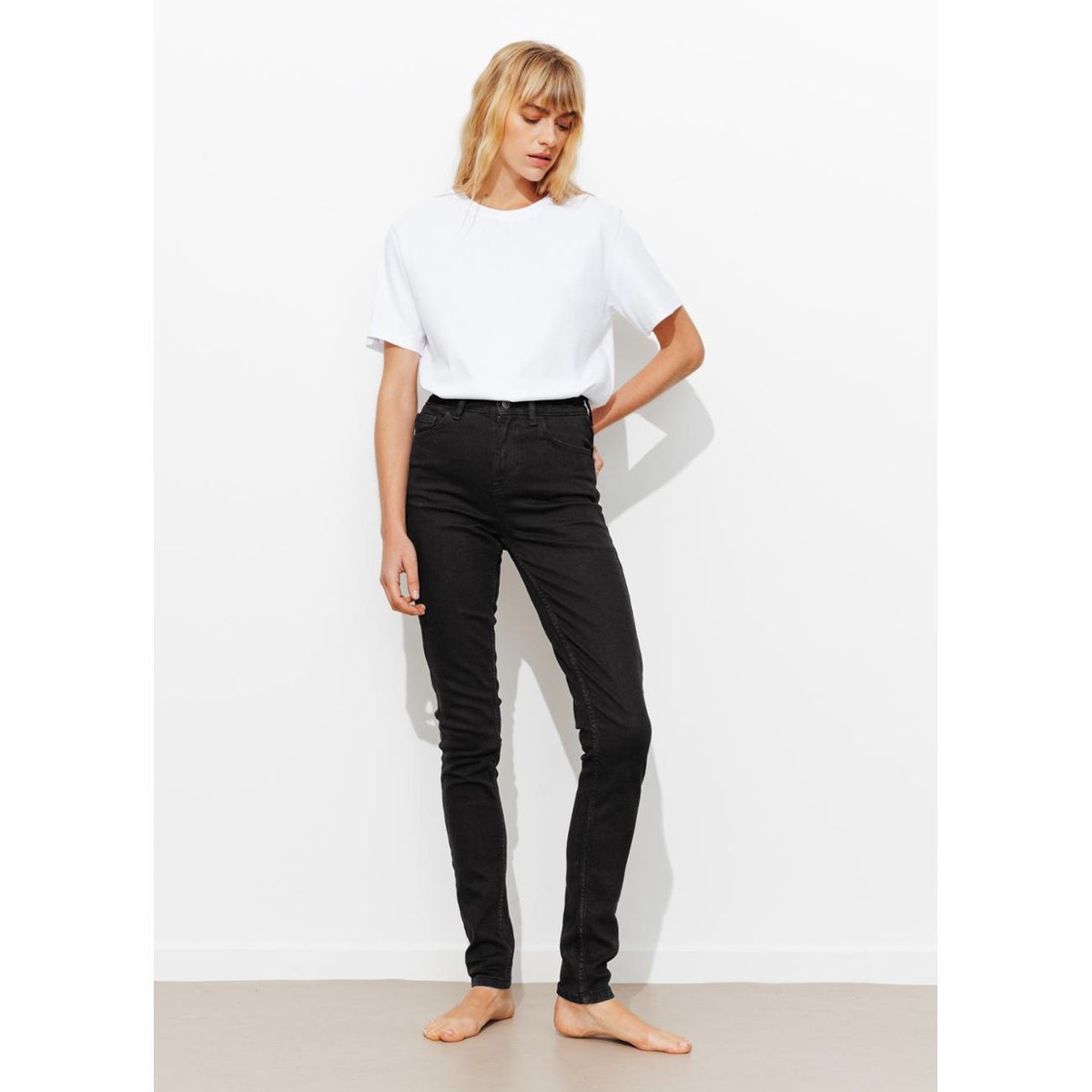 GASPARD jean skinny long noir, PROMOD