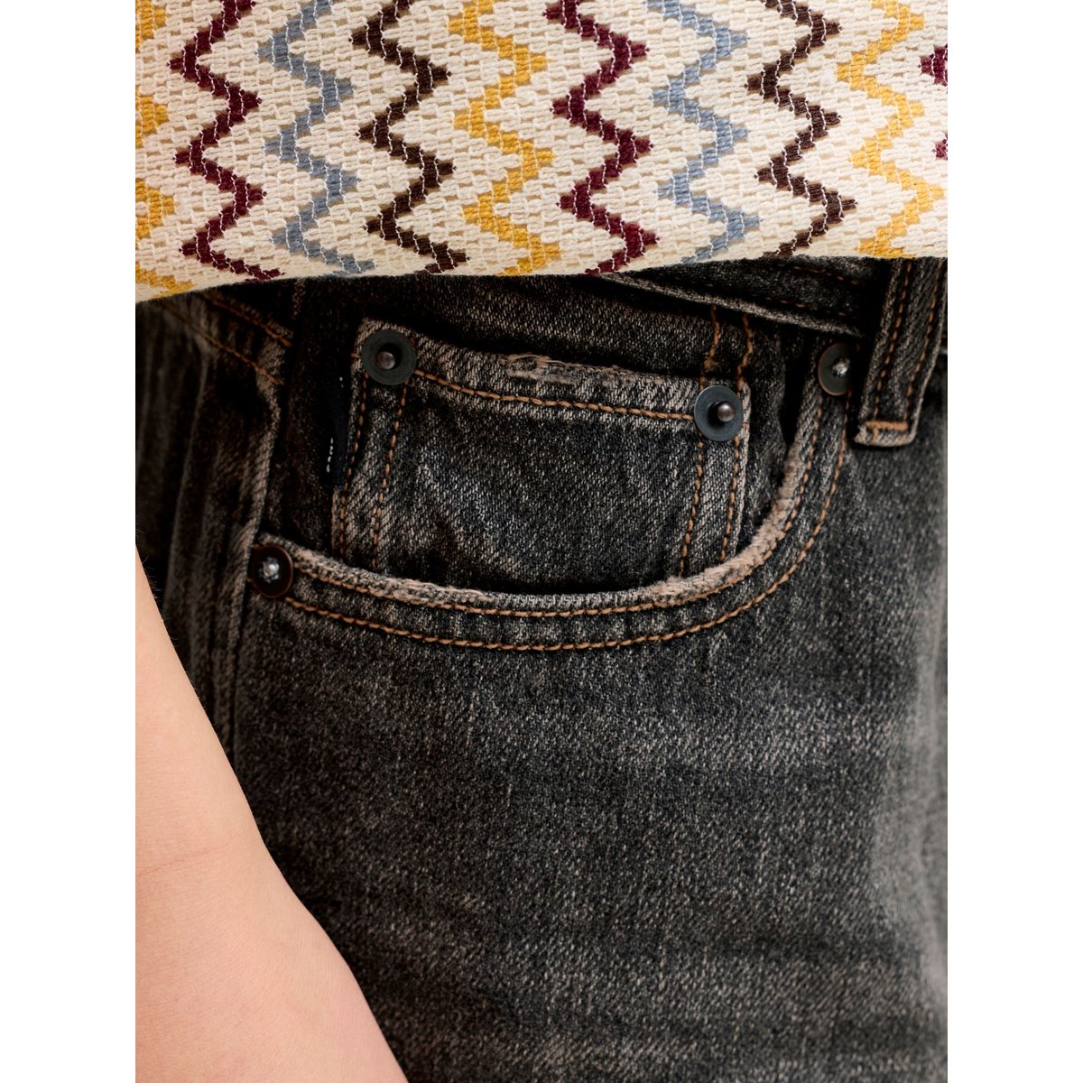 Short En Denim black denim, JACK & JONES JUNIOR