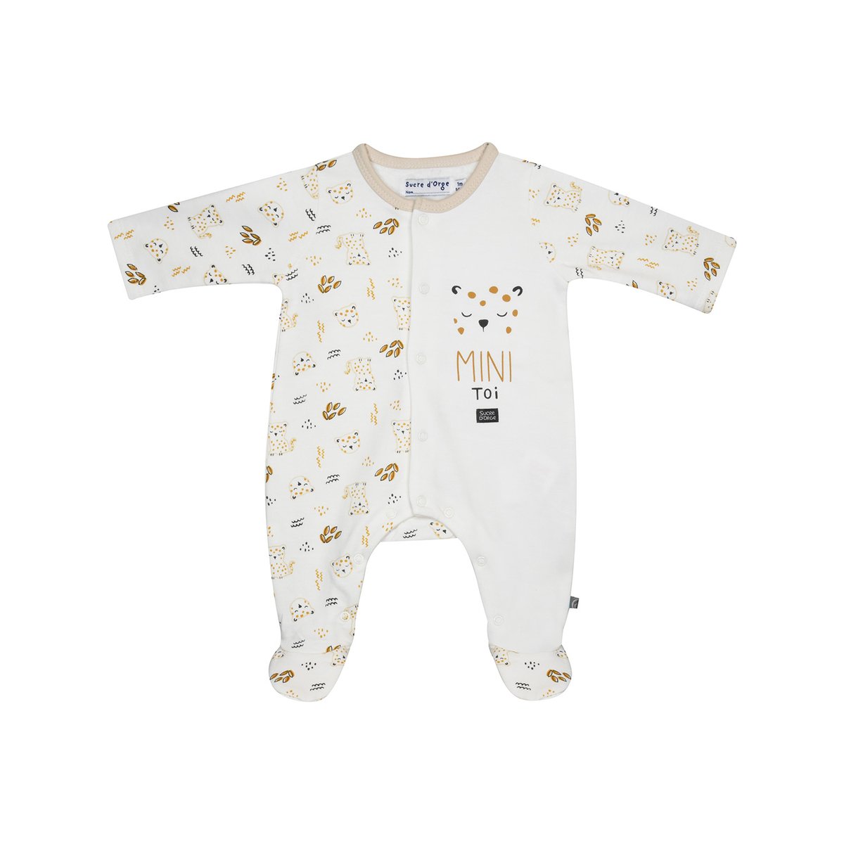 Dors bien gianfranco molleton ouverture devant naissance beige, SUCRE D'ORGE